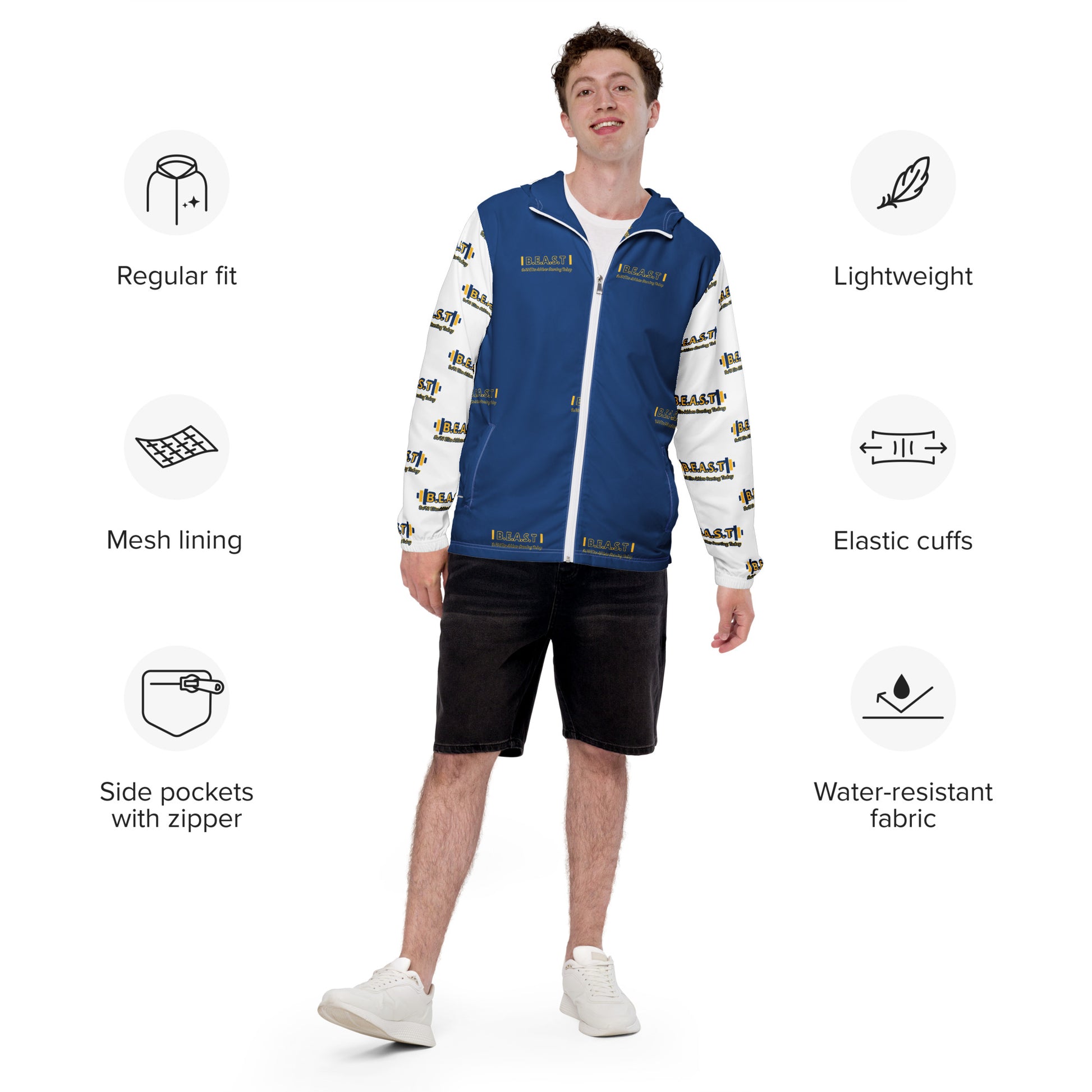 +B.E.A.S.T Unisex Windbreaker jacket