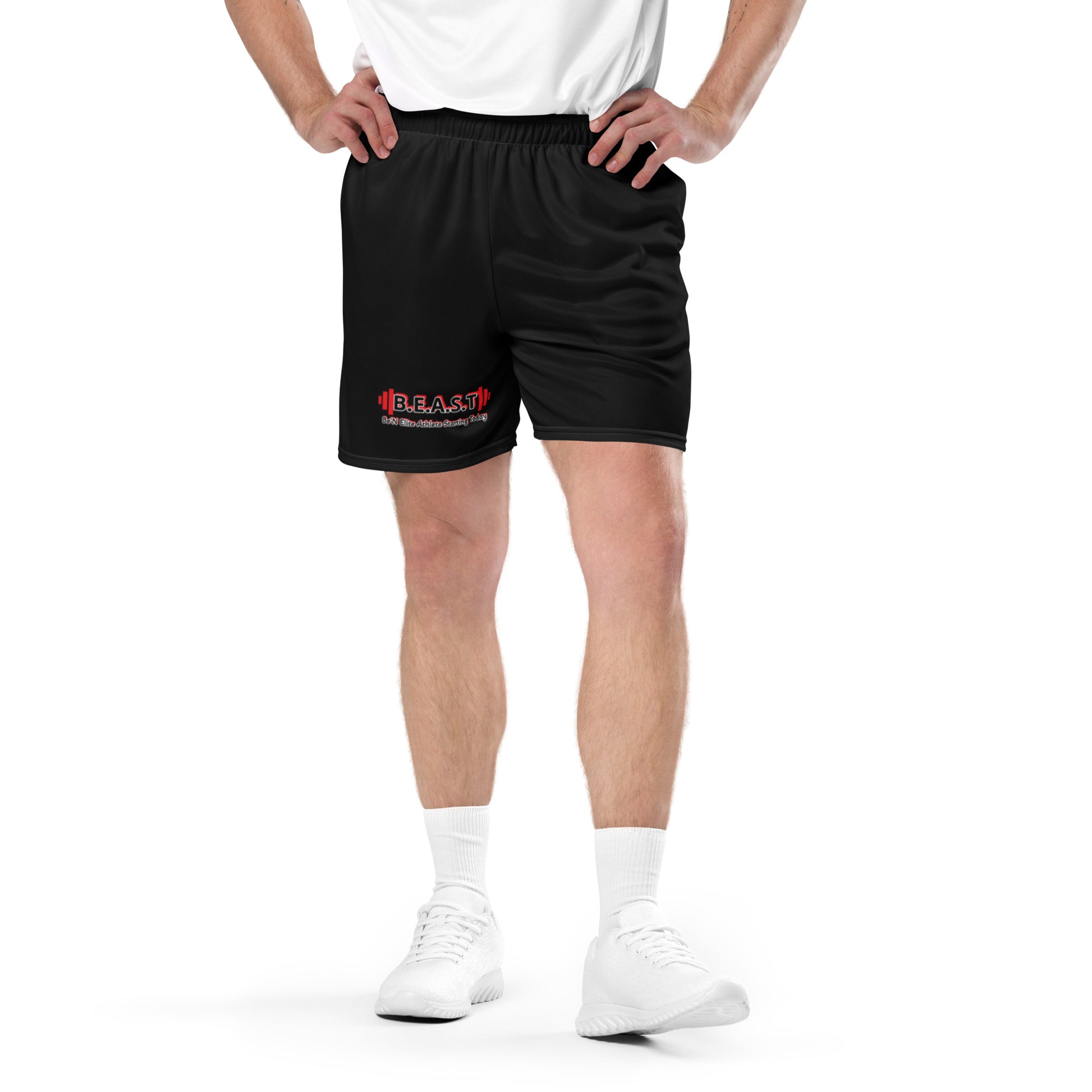 B.E.A.S.T Unisex mesh shorts