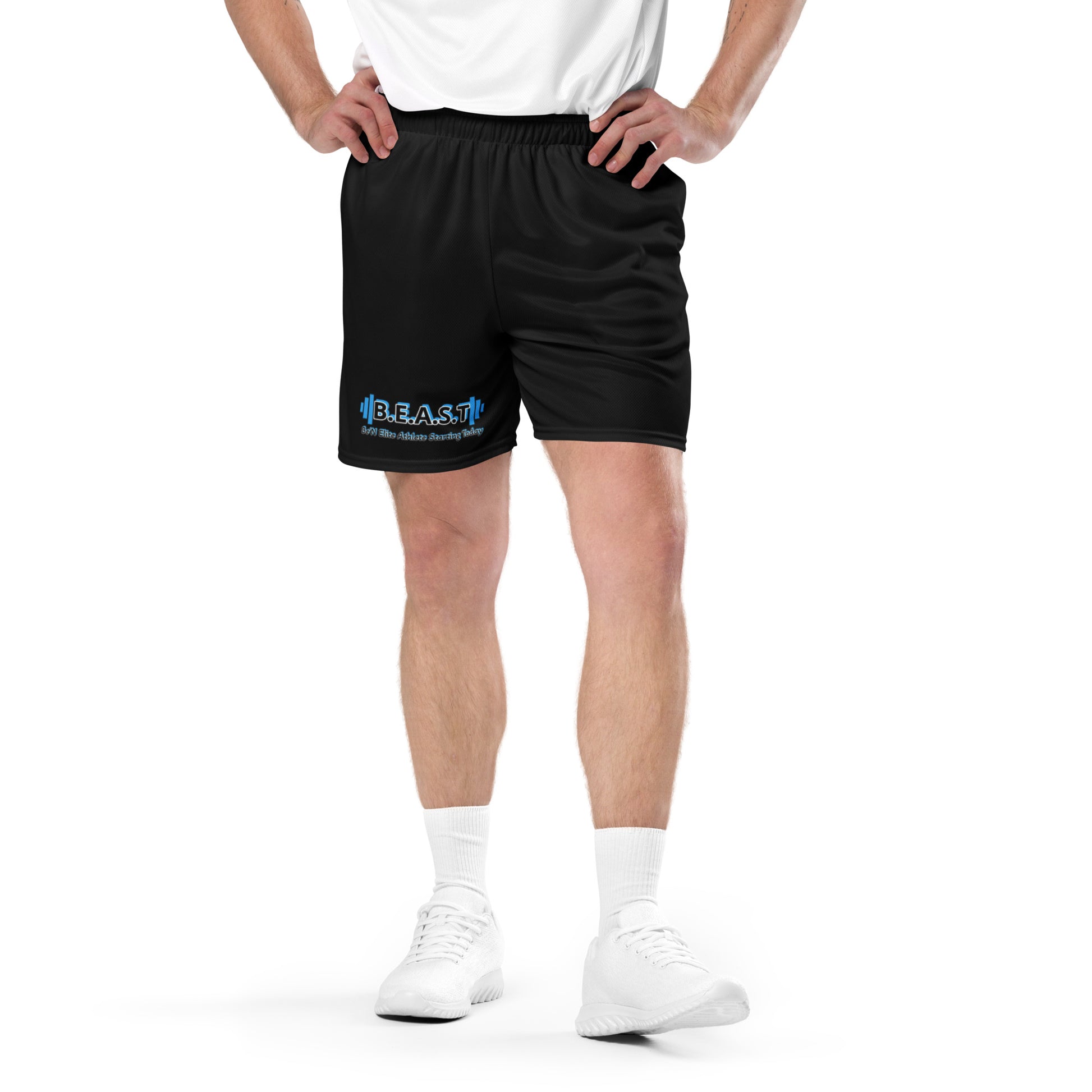 B.E.A.S.T Unisex mesh shorts