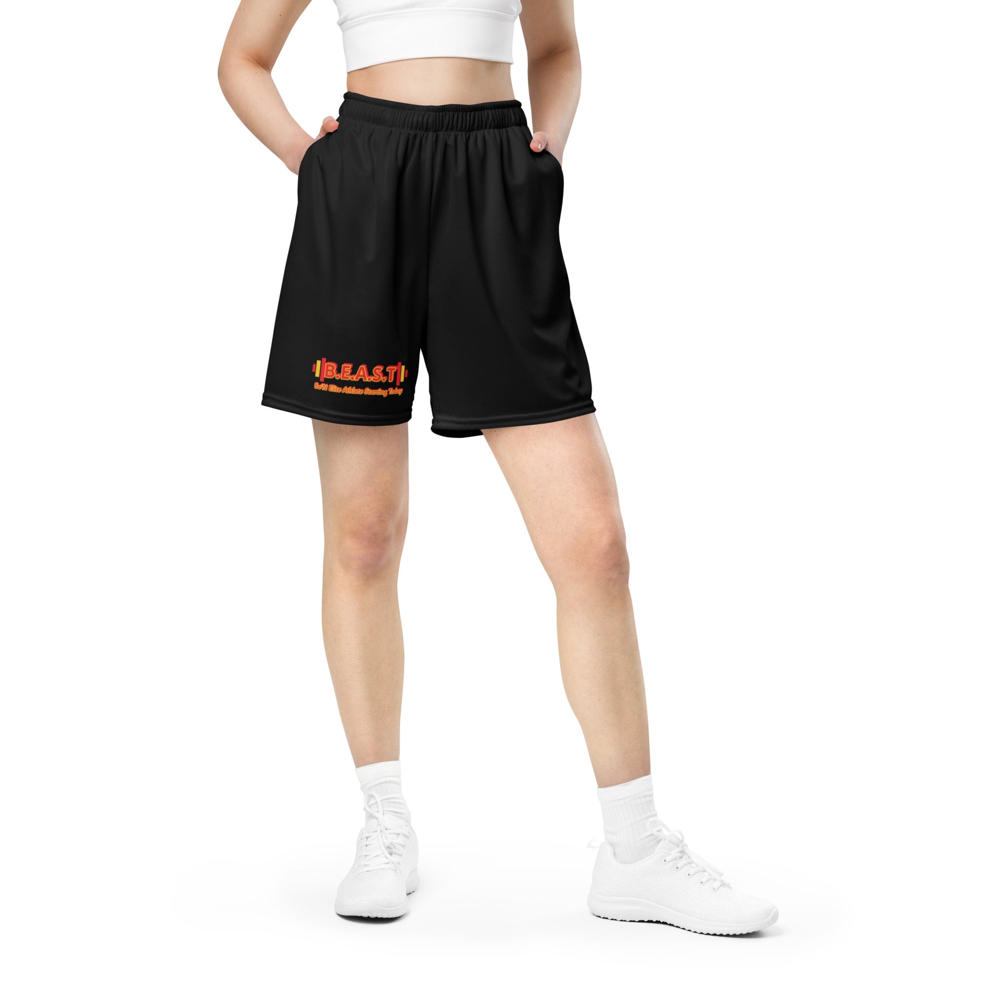 B.E.A.S.T Unisex mesh shorts