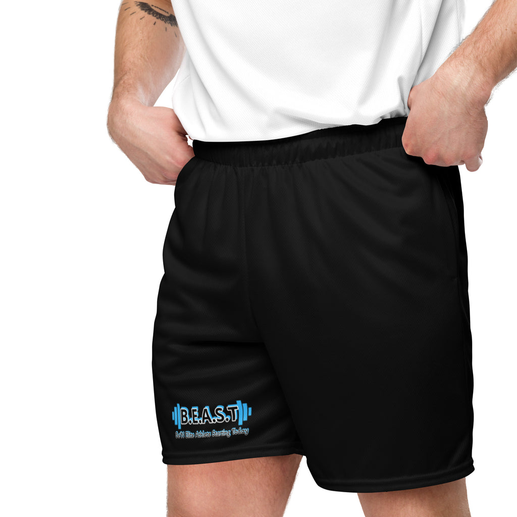 B.E.A.S.T Unisex mesh shorts