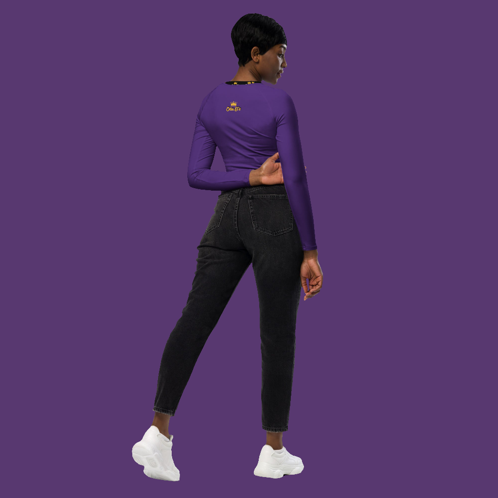 B.E.A.S.T long-sleeve women's crop top