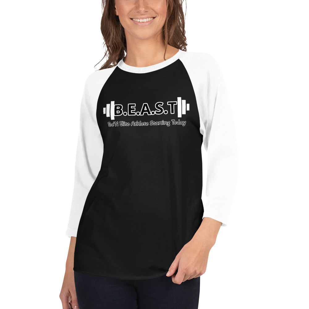 3/4 sleeve raglan shirt