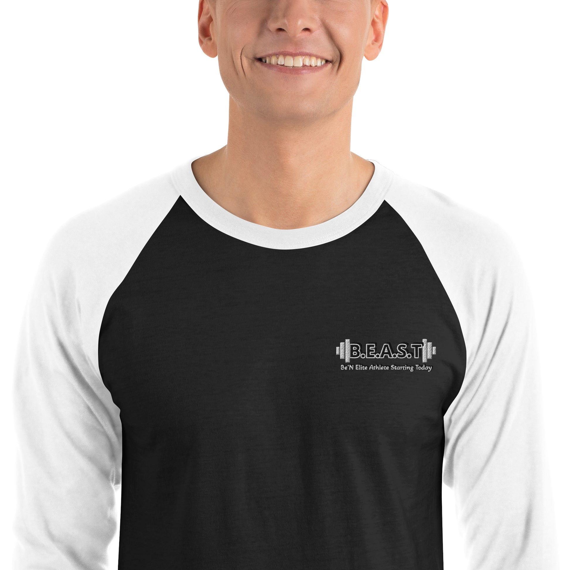 B.E.A.S.T 3/4 sleeve raglan shirt
